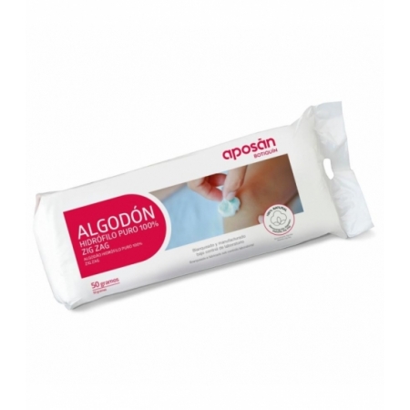 APOSAN BOTIQUIN ALGODON ZIG ZAG PURO 100% HIDROFILO 1 BOLSA 50 G