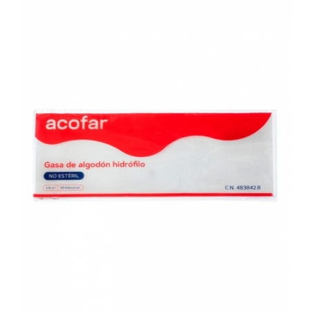 GASA ALGODON HIDROFILO NO ESTERIL ACOFAR 1 UNIDAD 0,25 M2