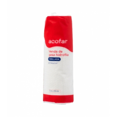 ACOFAR VENDA DE GASA HIDROFILA 1 UNIDAD 5 M X 10 CM