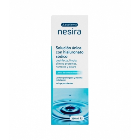 ACOFARMA NESIRA SOLUCION UNICA HIALURONATO SODICO 1 ENVASE 360 ML