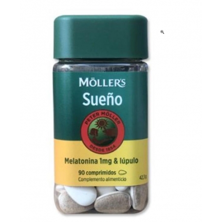 MOLLER'S MELATONINA (1 MG) + LUPULO 90 COMPRIMIDOS