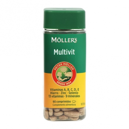 MOLLER'S MULTIVIT (13 VIT + 9 MINERALES) 90 COMPRIMIDOS