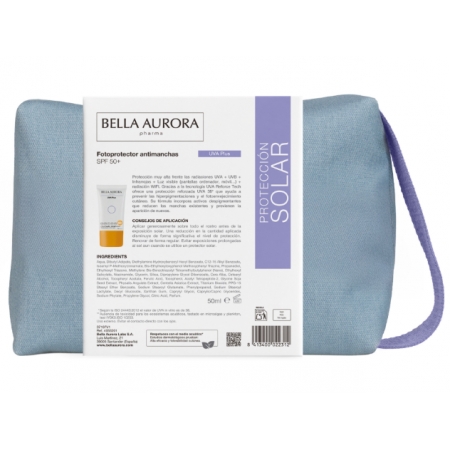 BELLA AURORA FOTOPROTECTOR UVA PLUS SPF50+ 50 ML CON NECESER JEAN MORADO