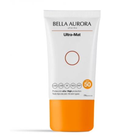 BELLA AURORA FOTOPROTECTOR ULTRA-MAT SPF50 50 ML CON NECESER JEAN AMARILLO