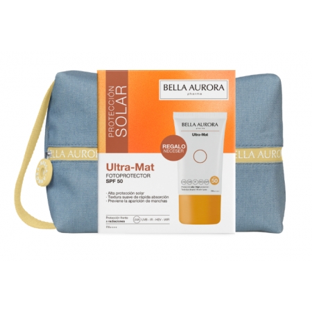 BELLA AURORA FOTOPROTECTOR ULTRA-MAT SPF50 50 ML CON NECESER JEAN AMARILLO