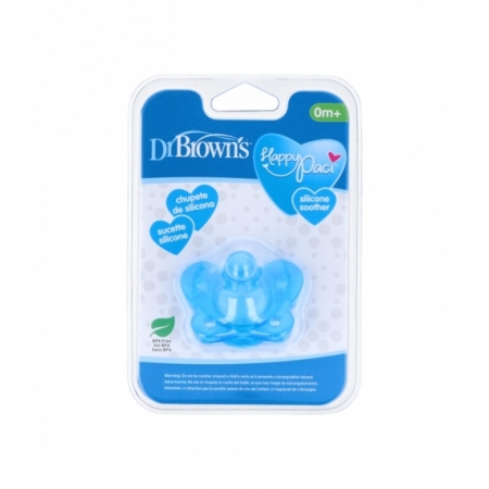 DR BROWN´S CHUPETE SILICONA 1 PIEZA AZUL 0- 6 M
