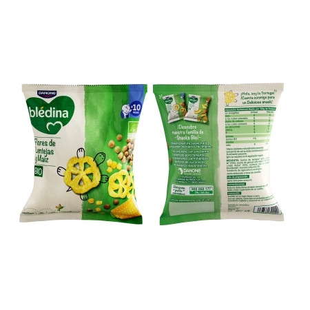 BLEDINA BIO SNACK FLORES DE LENTEJAS Y MAIZ 1 ENVASE 20 G