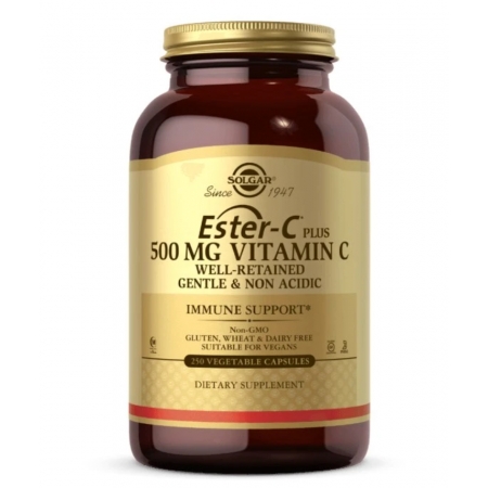 SOLGAR ESTER C PLUS VITAMIN C BIOFLAVONOIDES CITRICOS COMPLEX 250 CAPSULAS VEGETALES