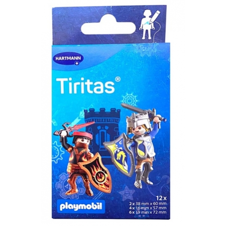TIRITAS PLAYMOBIL 12 APOSITOS ADHESIVOS 2 (40 MM X 60 MM) + 4 (16 MM X 57 MM) + 6 (19 MM X 72 MM)