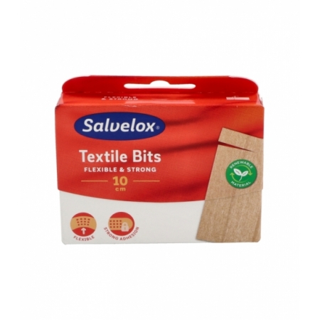 SALVELOX TEXTIL 10 APOSITOS ADHESIVOS 10 CM X 6 CM