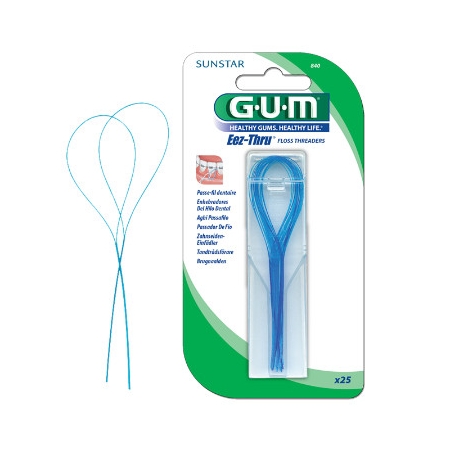 GUM ENHEBRADOR DE SEDA DENTAL GUM 840 25 UNIDADES