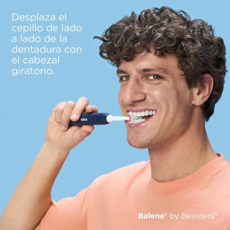 BALENE BY BEXIDENT CEPILLO ELECTRICO DUOTECH SONIC DUREZA MEDIA COLOR AGUAMARINA