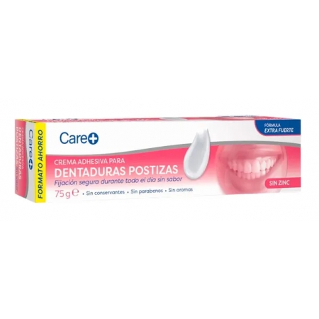 CARE+ CREMA ADHESIVA DENTADURAS POSTIZAS 75 G