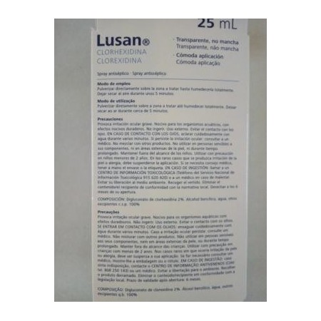 Clorhexidina 2 % Lusan 25 ml