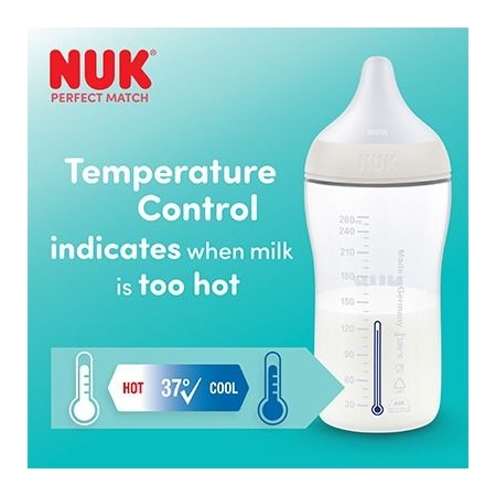 NUK PERFECT MATCH BIBERON PP SILICONA ENTRENA 1 UNIDAD 150 ML HIPPO
