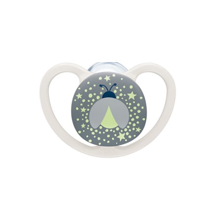 NUK PERFECT MATCH AIR NIGHT 1 CHUPETE DE SILICONA 18-36 MESES (BRILLA)
