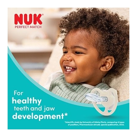 NUK PERFECT MATCH AIR CHUPETE SILICONA 18 - 36 MESES 2 UNIDADES SURTIDO