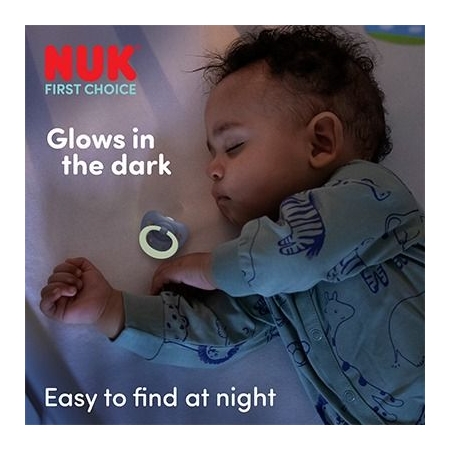 NUK FIRST CHOICE CLASSIC DAY & NIGHT 2 CHUPETES SILICONA 0 - 6 MESES