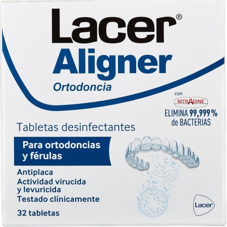 LACER ALIGNER 32 TABLETAS DESINFECTANTES