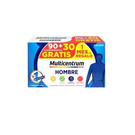 MULTICENTRUM HOMBRE 90 COMPRIMIDOS + 30 COMPRIMIDOS PACK PROMOCIONAL