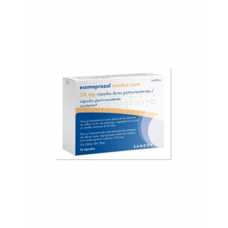 ESOMEPRAZOL SANDOZ CARE EFG 20 MG 14 CAPSULAS DURAS GASTRORRESISTENTES