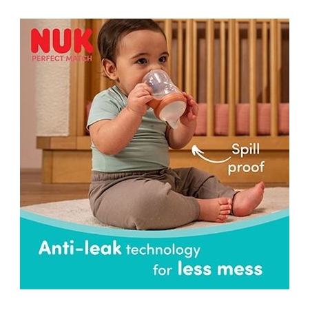 NUK BIBERON TAZA ENTRENA PP SILICONA PERFECT MATCH 150 ML WINNIE SURTIDO +6 MESES