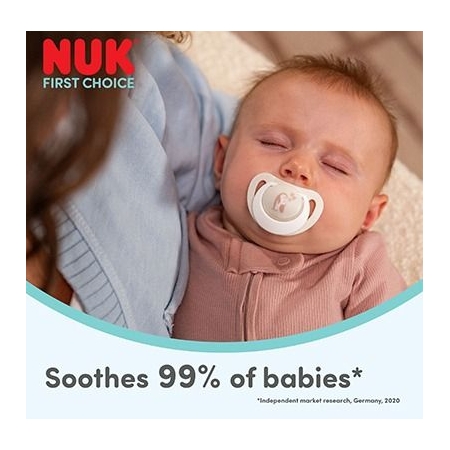 NUK CHUPETE SILICONA FIRST CHOICE 0 - 6 MESES 2 UNIDADES SURTIDO