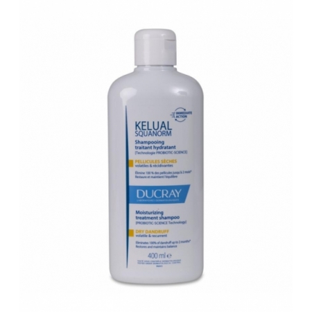 KELUAL SQUANORM CHAMPU TRATANTE HIDRATANTE CASPA SECA DUCRAY 400 ML