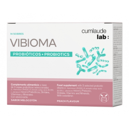 CUMLAUDE LAB: VIBIOMA 14 SOBRES 3 G SABOR MELOCOTON
