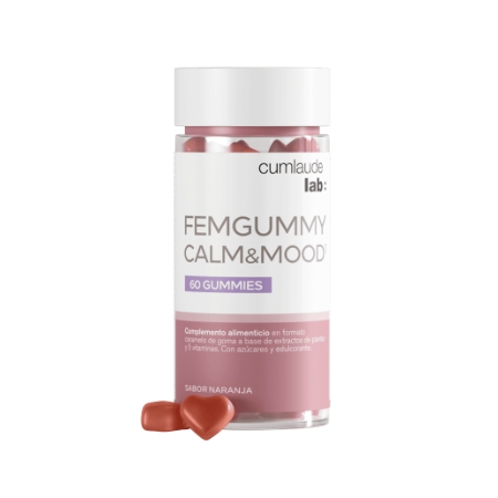 CUMLAUDE LAB: FEMGUMMY CALM&MOOD 60 GUMMIES SABOR NARANJA