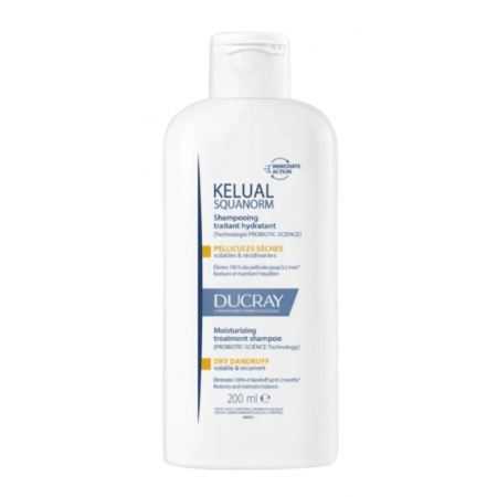 KELUAL SQUANORM CHAMPU TRATANTE HIDRATANTE CASPA SECA DUCRAY 1 ENVASE 400 ML RECARGA