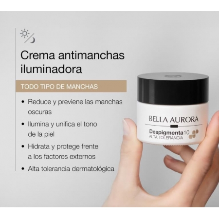BELLA AURORA DESPIGMENTA10 CREMA ANTIMANCHAS ILUMINADORA 50 ML