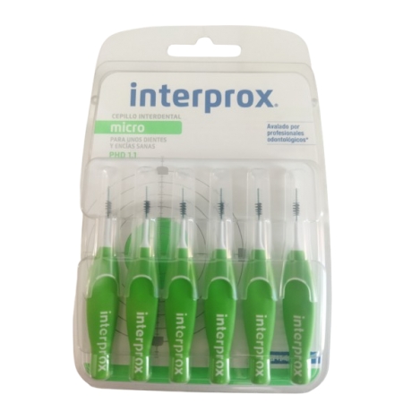 INTERPROX MICRO 6 CEPILLOS INTERDENTALES (1,1 MM)