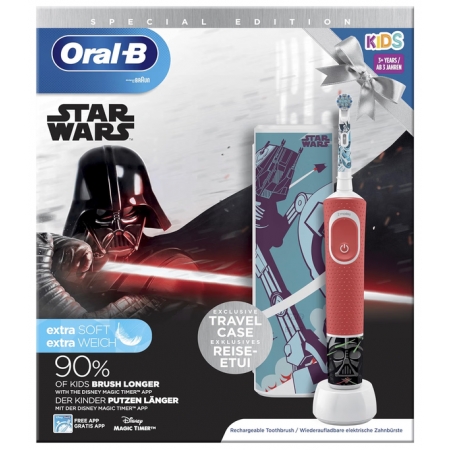 ORAL B CEPILLO DENTAL KIDS STAR WARS CON FUNDA DE VIAJE