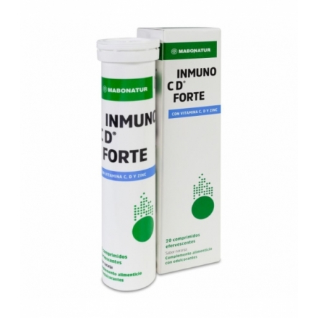 INMUNO C D FORTE 20 COMPRIMIDOS EFERVESCENTES SABOR NARANJA