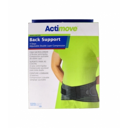 ACTIMOVE FAJA SACROLUMBAR FERULAS SEMIRRIGIDAS TALLA XL