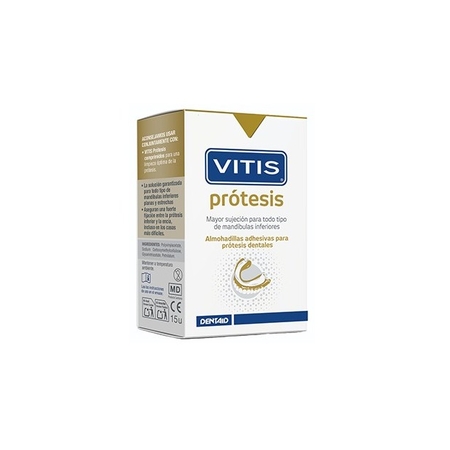 VITIS PROTESIS 15 ALMOHADILLAS ADHESIVAS DENTADURA INFERIOR (ANTIGUO FITTYDENT)