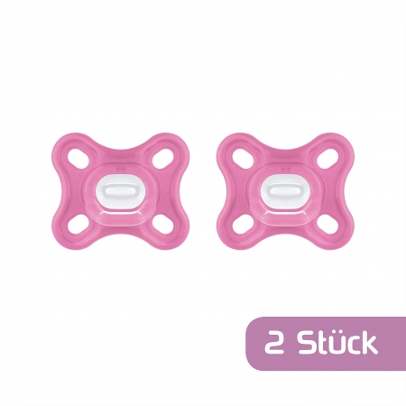 MAM COMFORT CHUPETE DE SILICONA ROSA  0+ PACK DOBLE