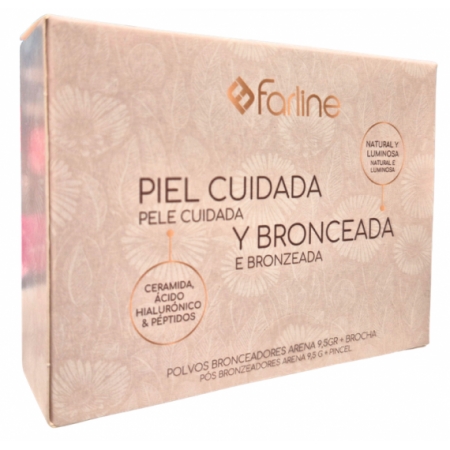 FARLINE POLVO BRONCEADOR ARENA 9.5 G + BROCHA