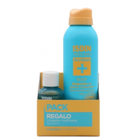 ISDIN ACNIBEN PACK BODY SPRAY 150 ML + GEL LIMPIADOR 50 ML