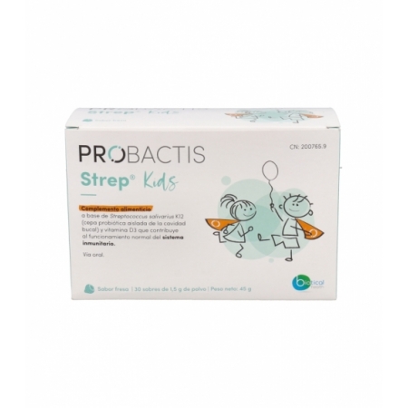 PROBACTIS STREP KIDS 30 SOBRES 1,5 G SABOR FRESA