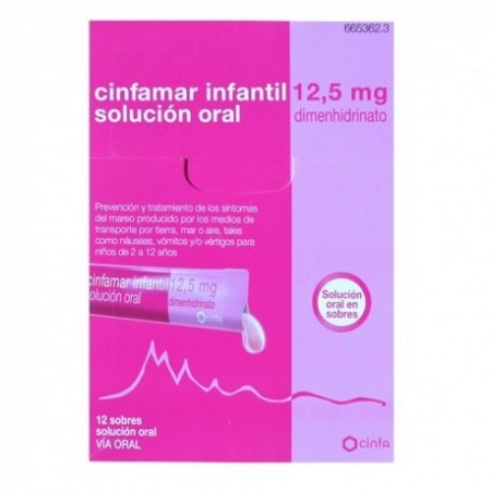 CINFAMAR INFANTIL 12.5 MG 12 SOBRES SOLUCION ORAL