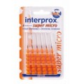 INTERPROX SUPER MICRO 6 CEPILLOS INTERDENTALES (0.7 MM)