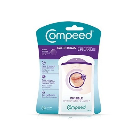 COMPEED CALENTURAS 15 PARCHES INVISIBLES