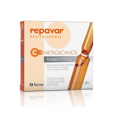 REPAVAR REVITALIZANTE METAGLICANOS FLASH EXTREME 5 AMPOLLAS