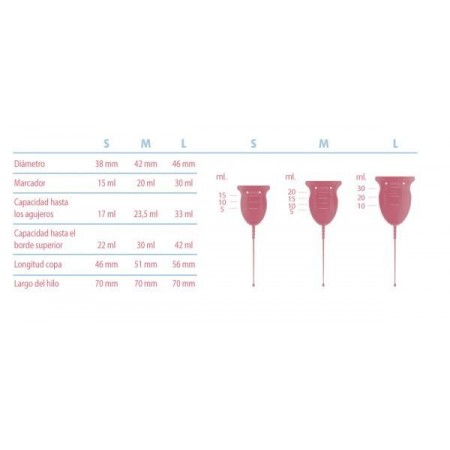 ENNA CYCLE COPA MENSTRUAL PACK 2 UNIDADES T- M + CAJA ESTERILIZADORA