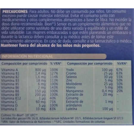 BION3 ENERGY 50+ 30 COMPRIMIDOS