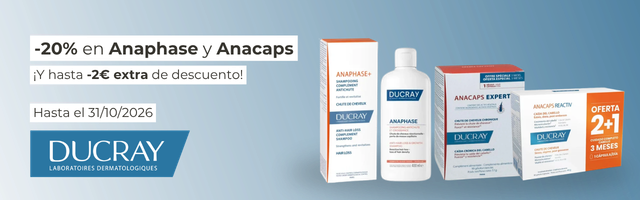 Descuento 20% en Anaphase y Anacaps de Ducray + Hasta 2€ extra