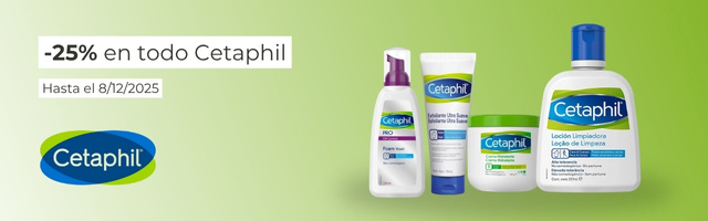 Descuento 25% en todo Cetaphil